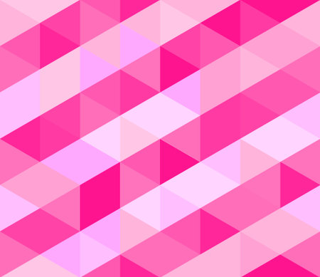 Seamless pink patterns of diagonal pink and triangles