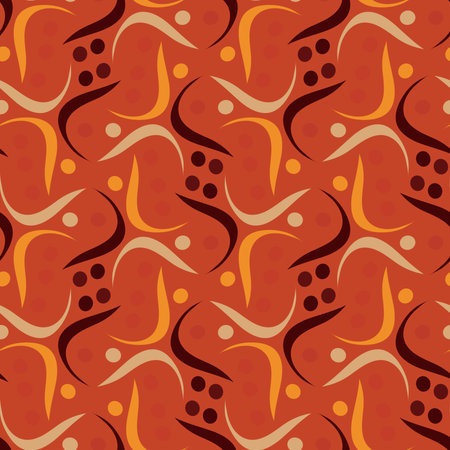 Abstract orange seamless pattern fashionのイラスト素材