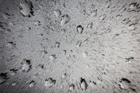 Abstract water drop on glass with 3D extrude effect.