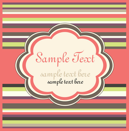 Template frame design for greeting cardのイラスト素材