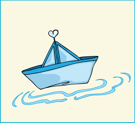 paper  boatのイラスト素材