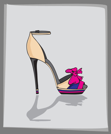 fashion shoeのイラスト素材