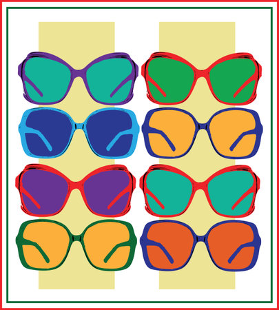 vector sun glassesのイラスト素材