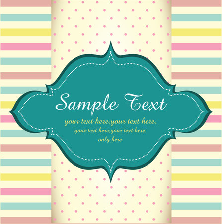 Template frame design for greeting cardのイラスト素材