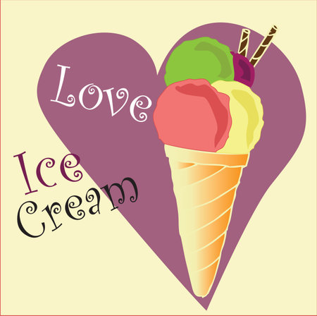 ice cream backgroundのイラスト素材