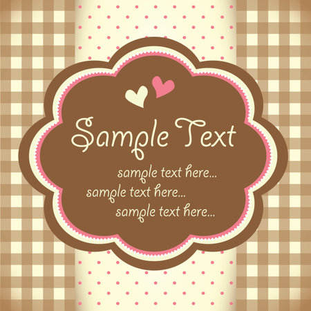 Template frame design for greeting cardのイラスト素材