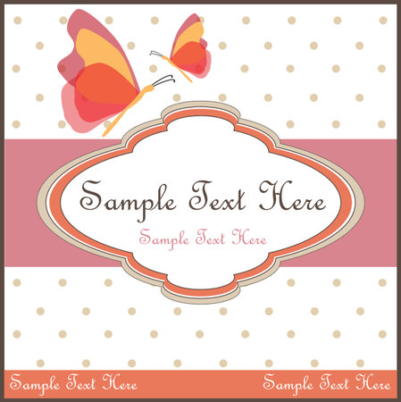 Template frame design for greeting cardのイラスト素材