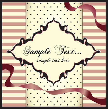 Template frame design for greeting cardのイラスト素材