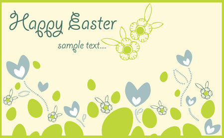 easter cardのイラスト素材