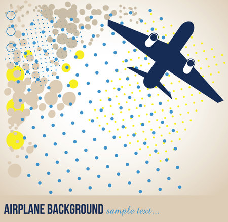 airplane travel backgroundのイラスト素材