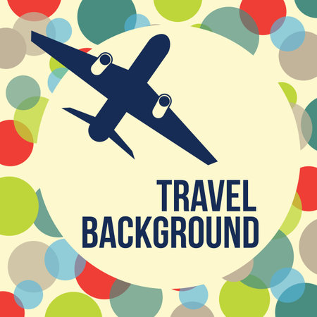 airplane travel backgroundのイラスト素材