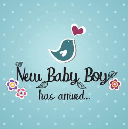 baby card design  illustrationのイラスト素材