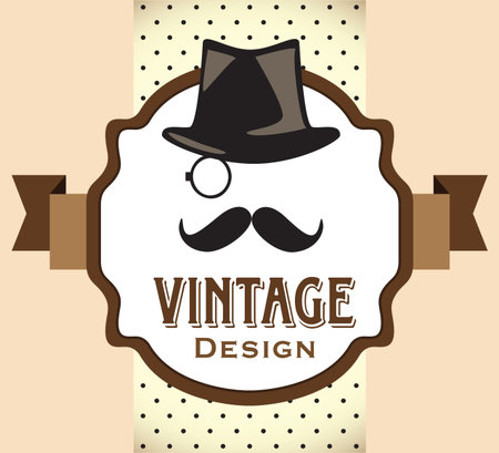 Hipster style labelのイラスト素材