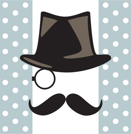 Hipster style,gentlemanのイラスト素材