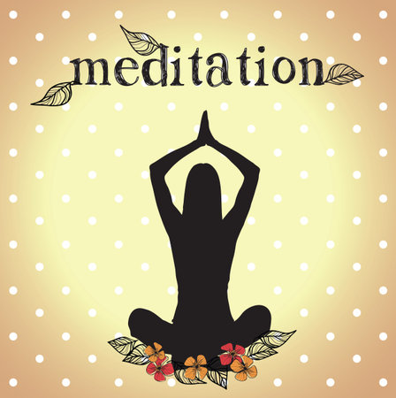 yoga style - posterのイラスト素材