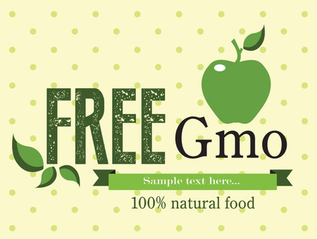 gmo free labelのイラスト素材