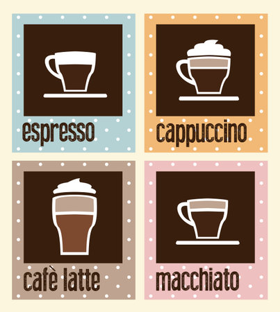 Coffee Iconsのイラスト素材