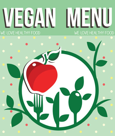 vegan menuのイラスト素材