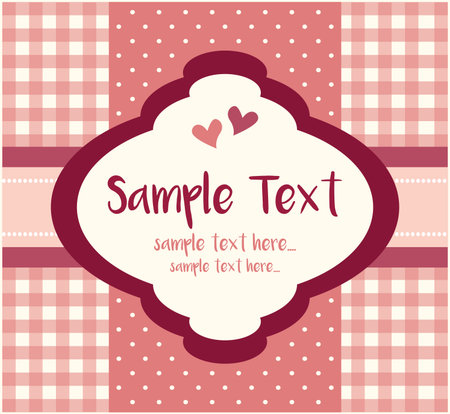 Template frame design for greeting cardのイラスト素材