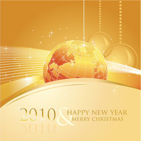 2010 new year greeting card with business motiveのイラスト素材