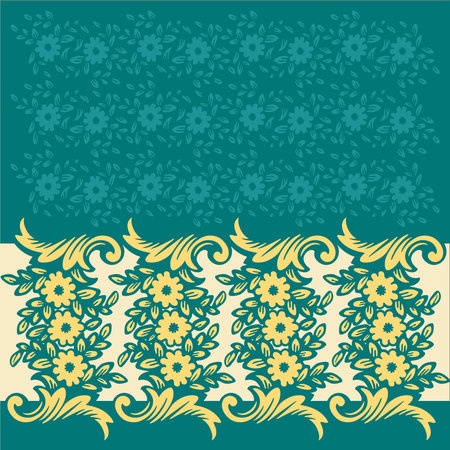 Seamless floral patternのイラスト素材