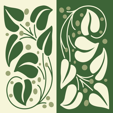 Nature. Seamless background, leaves and branchのイラスト素材