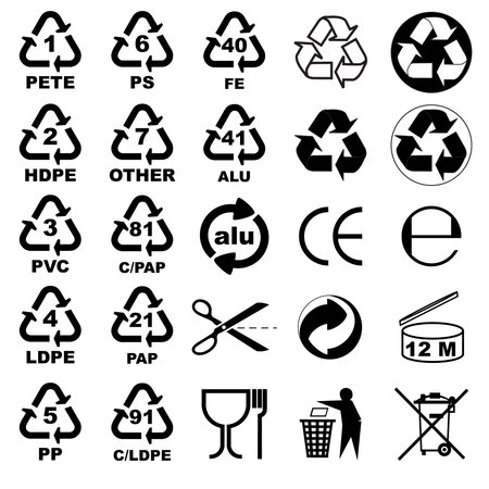 Packaging icons for designersのイラスト素材