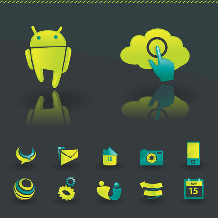 Icon design elementsのイラスト素材