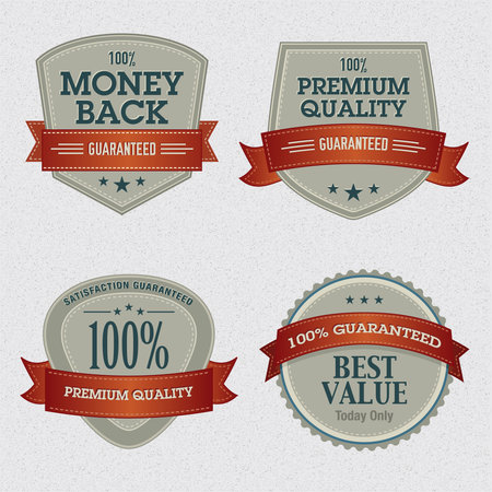 Set of Premium Quality Labels     のイラスト素材