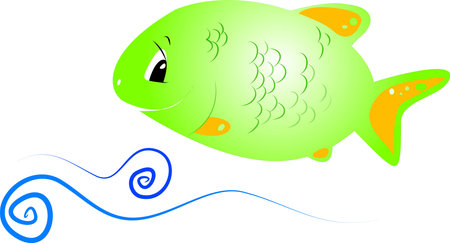 Green fishのイラスト素材