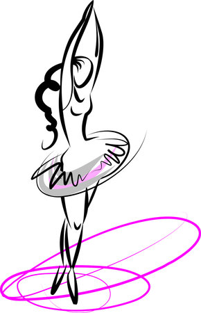 Ballet dancerのイラスト素材