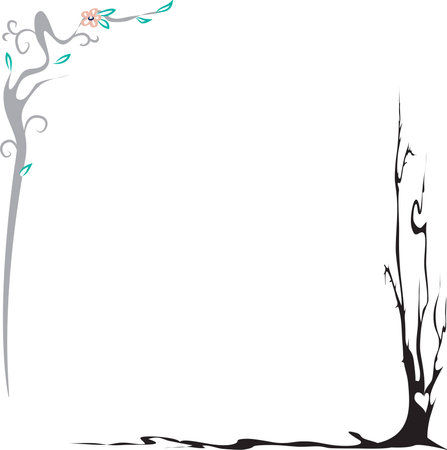 Plant frameのイラスト素材