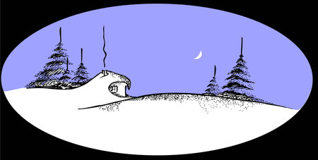 Peaceful scenery のイラスト素材