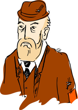 Old man. Dignityのイラスト素材