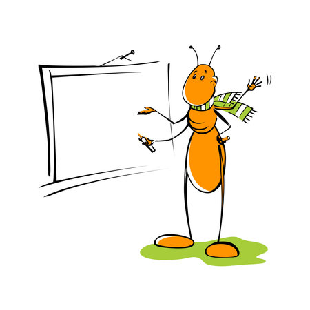 ant teacherのイラスト素材