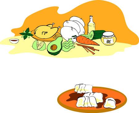 Rice wrapsのイラスト素材