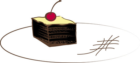 Exclusive cakeのイラスト素材