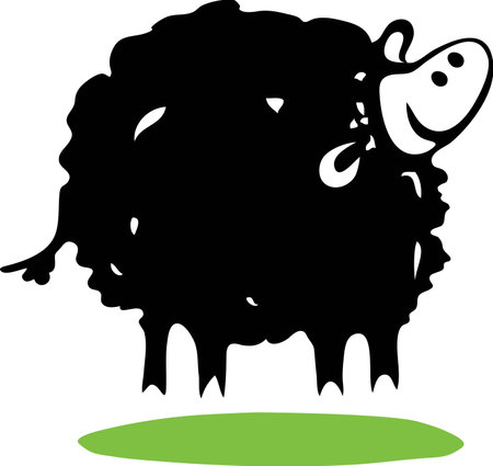 Black sheepのイラスト素材