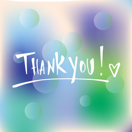 Thank you - simple and perfect lettering for any occasions!のイラスト素材