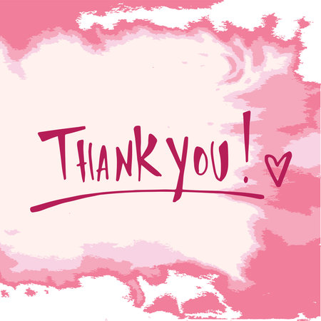 Thank you - simple and perfect lettering for any occasions!のイラスト素材