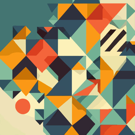 Hand drawn flat abstract doodle pattern design vector illustrationのイラスト素材