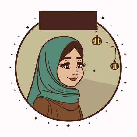 Ramadan Kareem flat vector illustrationのイラスト素材