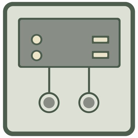 Management panel representing a network interface icon vector illustrationのイラスト素材