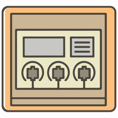 Management panel representing a network interface icon vector illustrationのイラスト素材