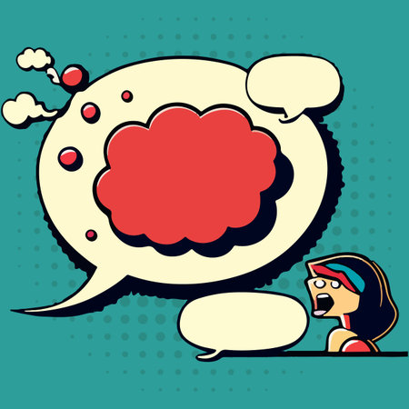 Comic speech bubble with blank speech vector illustrationのイラスト素材