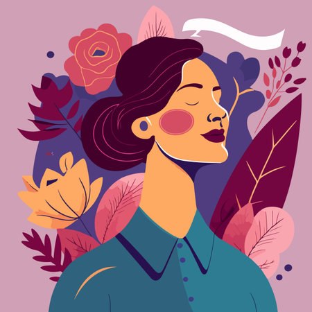 Women's day greeting card vector illustration designのイラスト素材