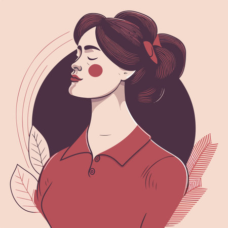 Women's day greeting card vector illustration designのイラスト素材