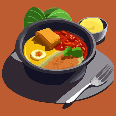 Mexican and Colombian food vector illustrationのイラスト素材