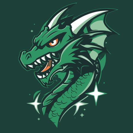 Dragon mascot vector illustrationのイラスト素材