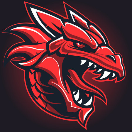 Dragon mascot vector illustrationのイラスト素材